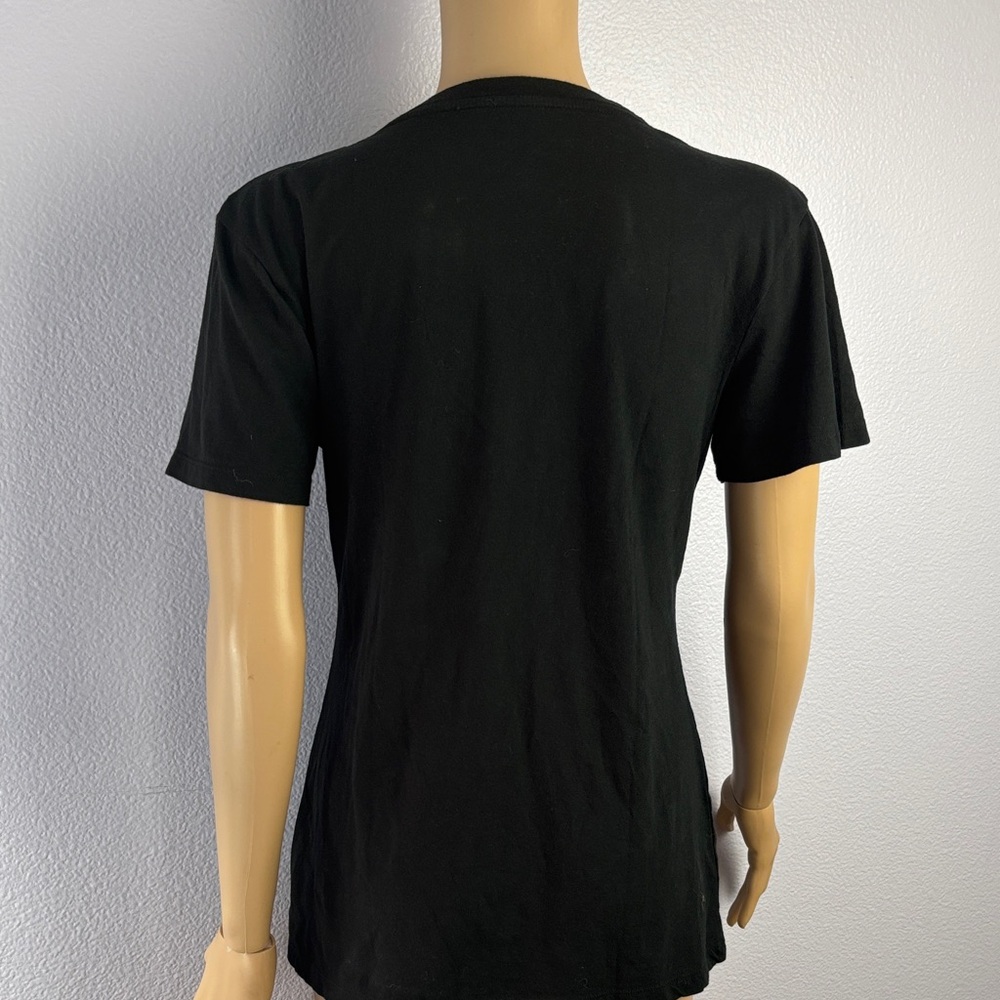 Universal Thread Black V-Neck Short Sleeve 100% Cotton Tee - Picture 6 of 6